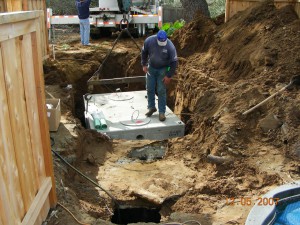 Residential Septic Tank Install